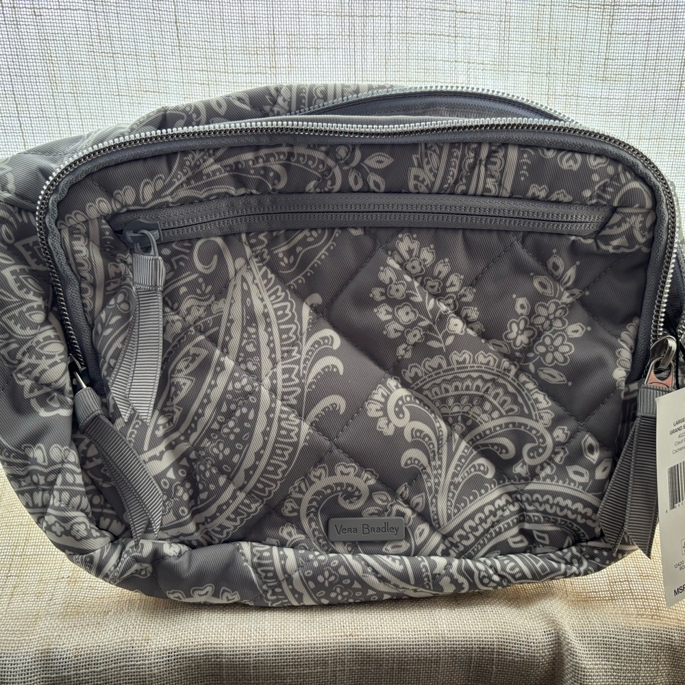 Vera Bradley Gray Paisley Crossbody Bag